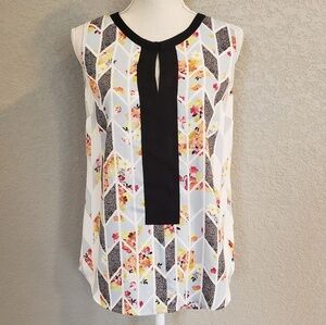 Cabi Grosgrain tan top